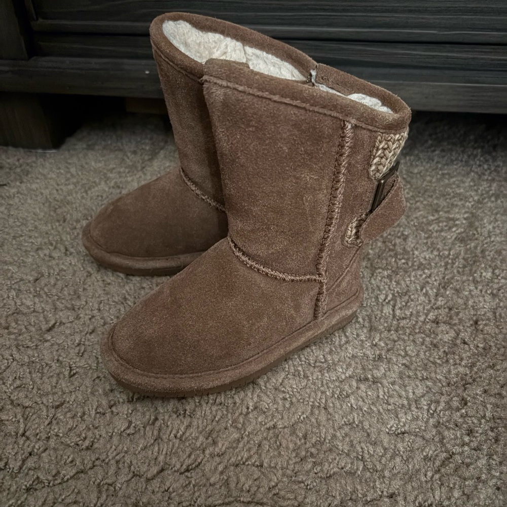 BearPaw Brown Suede Mid-Calf Boots